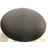 Round coffee table 110x110cm black iron top | Second life