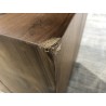 SECONDE HAND - Square Side Table 38x38cm Suar Wood with Black Base
