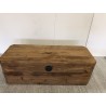 SECONDE MAIN - Coffre rangement marron bois