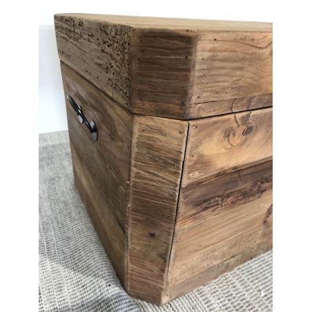 SECONDE MAIN - Coffre rangement marron bois