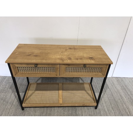 SECOND HAND -  Brown Console Table with 2 Drawers and 1 Shelf | Trendy Design