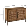 Buffet en bois de teck recyclé double porte -  Seconde Main