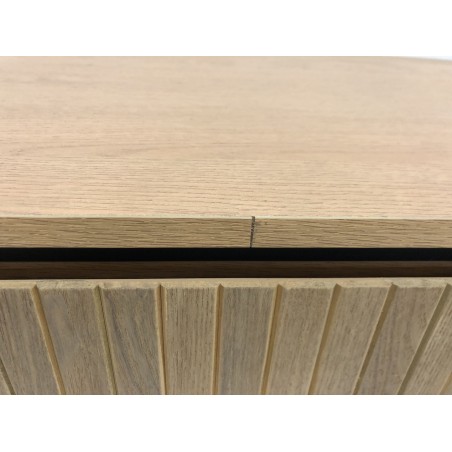 Retro-style wooden coffee table with 2 drawers, pine | Second-hand