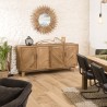 Second Hand - Brown 4-Door Sideboard in Recycled Pine