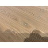 Table basse ronde D80 décor et chêne naturel pied ajouré - Seconde Main