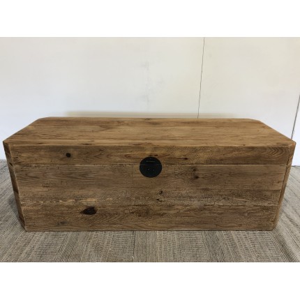 SECONDE MAIN - Coffre rangement marron bois