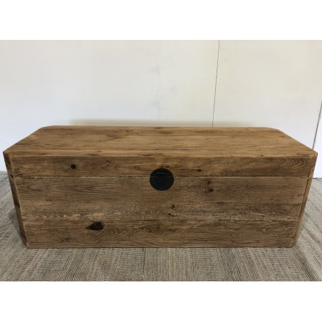 SECONDE MAIN - Coffre rangement marron bois