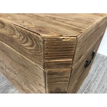 SECONDE MAIN - Coffre rangement marron bois