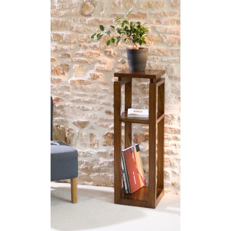 Brown 3-tier Shelf in Mindi Wood - Exotic Home Decor - Second Hand