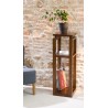 Sellette marron 3 niveaux bois Mindi - Seconde Main