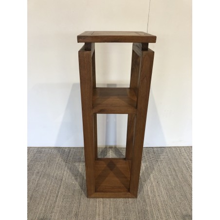 Brown 3-tier Shelf in Mindi Wood - Exotic Home Decor - Second Hand