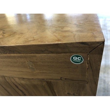Meuble TV marron 3 tiroirs bois Teck | Seconde Main