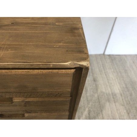 Commode bois marron 4 tiroirs | SECONDE MAIN