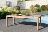 Table de jardin en bois Teck KIM VIESTE 220 x 100 cm - Seconde Main