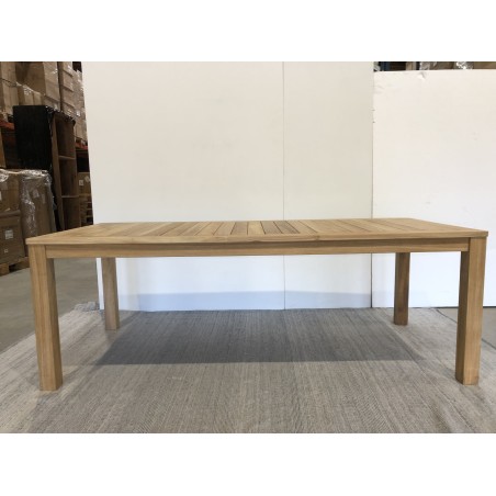 Table de jardin en bois Teck KIM VIESTE 220 x 100 cm - Seconde Main