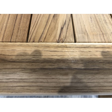 Table de jardin en bois Teck KIM VIESTE 220 x 100 cm - Seconde Main