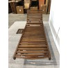 Oiled teak sun lounger - Second-hand