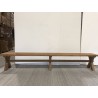 Banc de jardin en teck recyclé 270x35cm - Seconde main