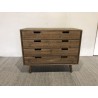 Brown wood chest of drawers with 4 drawers | SECOND-HAND