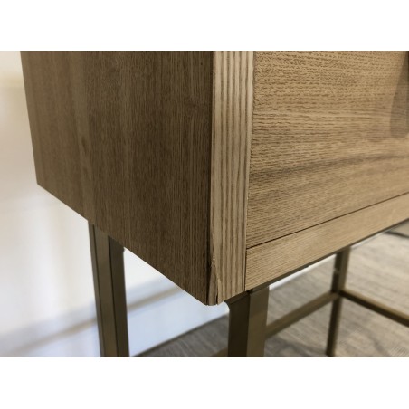 Console en bois pieds métal doré | Seconde main