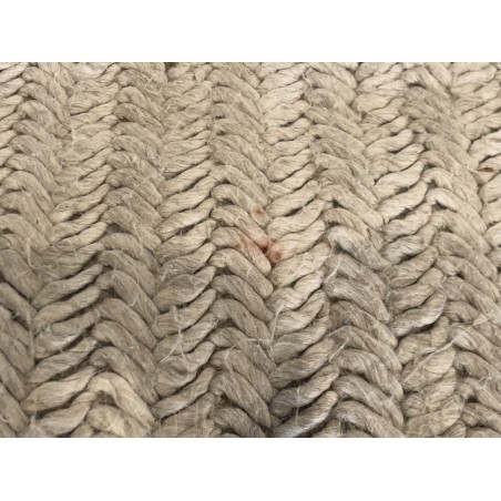 Tapis rectangulaire 200x290cm en laine tissée beige - Seconde Main