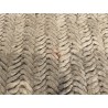 Rectangular rug, 200 x 290 cm, woven beige wool – Second-hand