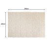 Rectangular ecru wool rug, 200x290cm | Second-hand