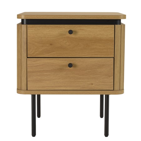 Natural-coloured bedside table - Macabane Furniture