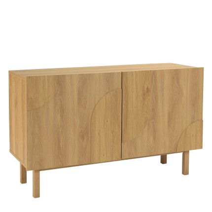 Buffet 2 portes avec décor motif arrondi - Meubles Macabane