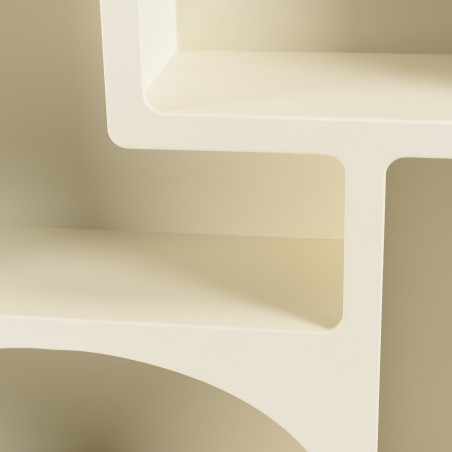 Rek 6 vakken beige - Macabane Meubelen