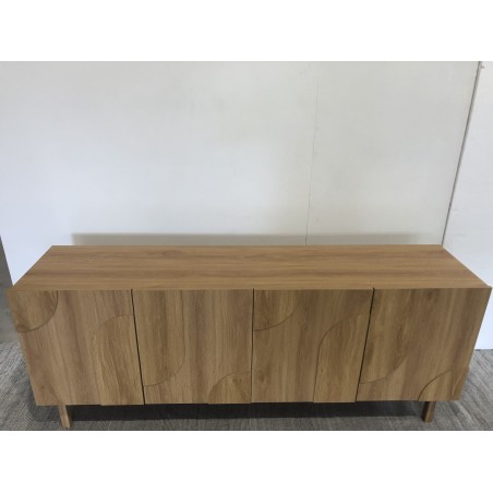 Buffet 4 portes décor motif arrondi - Seconde main