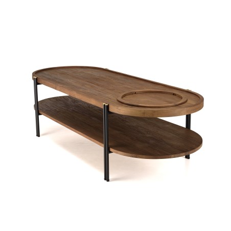 Sixtine oval coffee table - Second-hand - Macabane
