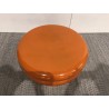 Table d'appoint design en fer couleur orange - Seconde Main