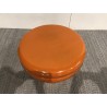 Table d'appoint design en fer couleur orange - Seconde Main