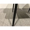 Lot de 2 chaises TOM - Tissu marron et acier noir | Seconde Main