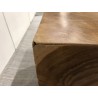 Cube bois naturel en teck WALLY - Déco unique - Seconde main