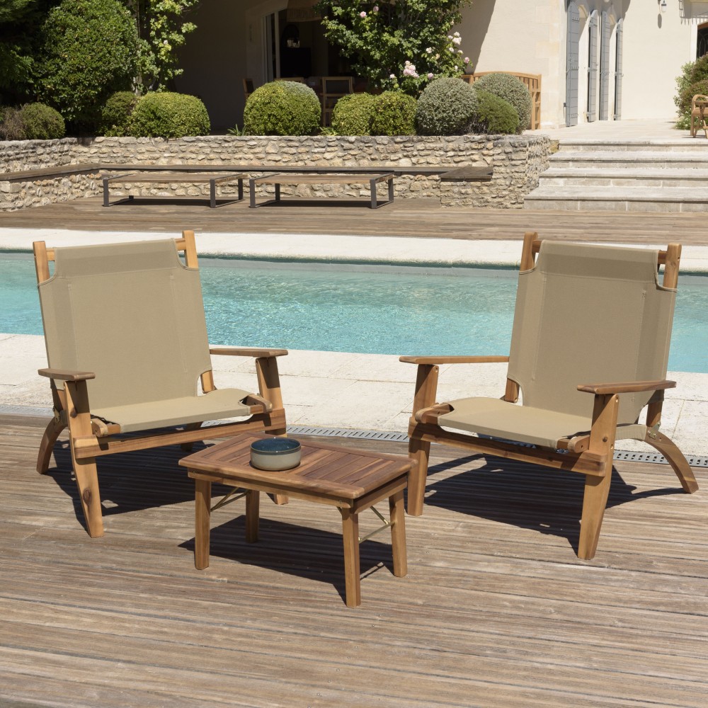 Acacia wood garden furniture | Second-hand