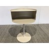 Table d'appoint ronde en acier beige D35cm | Collection Agathe
