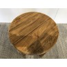 Tabouret rond 40x40cm bois Pin recyclé SANDY