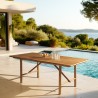 Recycled teak garden table | Macabane Furniture
