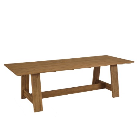 Tavolo da pranzo da giardino 250x100cm in legno di teak riciclato