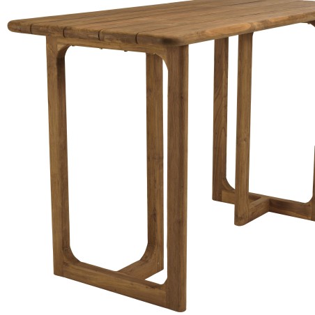Bar de jardin 160x80cm en bois de teck recyclé | Meubles Macabane