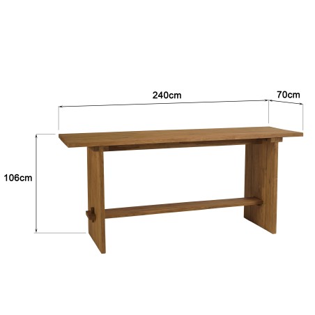 Recycled teak garden bar | Macabane Furniture