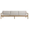 5-seater garden sofa made from recycled teak | Macabane Furniture