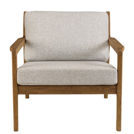 Garden armchair made from recycled teak in a natural finish