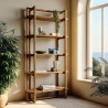 Boekenkast 100x200cm van gerecycled teakhout | Macabane Meubelen