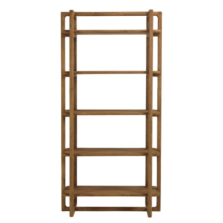 Boekenkast 100x200cm van gerecycled teakhout | Macabane Meubelen