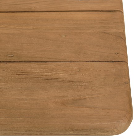 Set Tisch und Bänke aus recyceltem Teakholz | Macabane