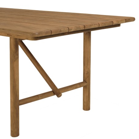 Set Tisch und Bänke aus recyceltem Teakholz | Macabane