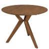 SIXTINE - Round dining table in recycled teak, D100cm